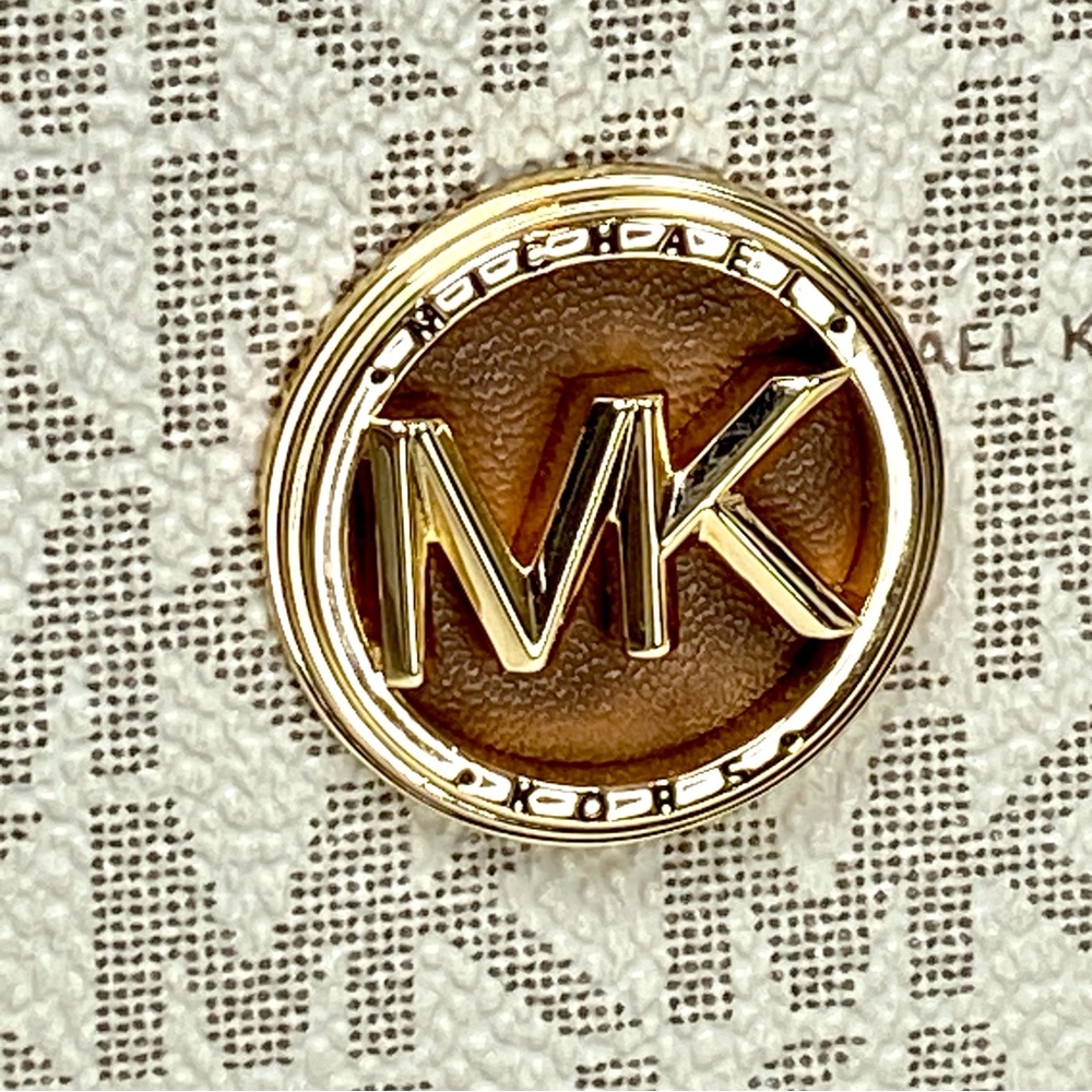 Michael Kors Tan and Cream Logo Crossbody Bag - Picture 4 of 15